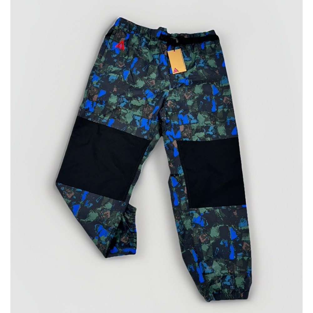 Nike Blue and Green Camouflage Raincoat